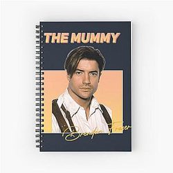 Brendan Fraser The Mummy Spiral Notebook