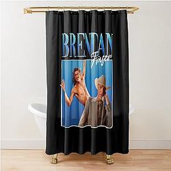 Brendan Fraser Retro Gift Fan The Mummy Shower Curtain