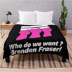 Brendan Fraser - By Fantastic Kat Throw Blanket