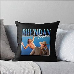 Brendan Fraser Retro The Mummy Throw Pillow