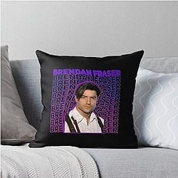 Brendan Fraser Fan Art Gift Throw Pillow