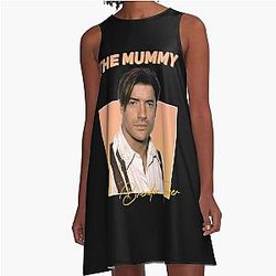 Brendan Fraser, The Mummy, Gift, Men, Women A-Line Dress