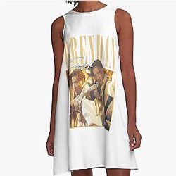 Brendan Fraser Retro Fan Art Adventure Heroics Rick O'Connell Design A-Line Dress