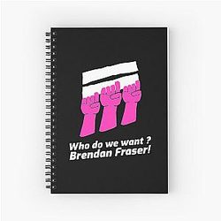 Brendan Fraser Fantastic Spiral Notebook