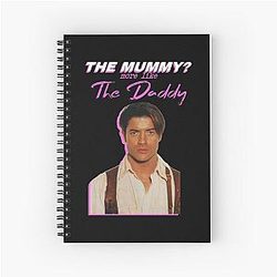 Brendan Fraser The Mummy Spiral Notebook