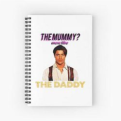 Brendan Fraser The Mummy Podcast Spiral Notebook
