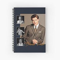 Brendan Fraser adventurer and dreamboat spiral notebook