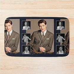 Brendan Fraser Adventurer Pioneer and Dreamboat Bath Mat
