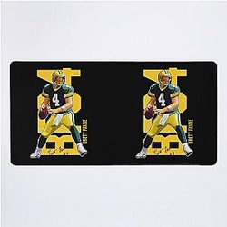 Brett Favre 4 Ready to Pass Desk Mat