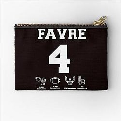 Brett Favre - Career Stats Zipper Pouch