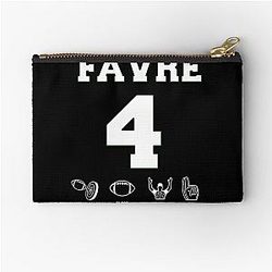 Brett Favre Career Stats T-Shirt Zipper Pouch