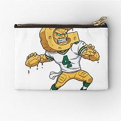 Green Bay Packers Brett Favre NFL Art Zipper Pouch