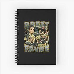 Brett Favre Retro Spiral Notebook