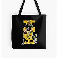 Brett Favre Ready To Pass All Over Print Tote Bag