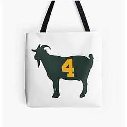 The GOAT Brett Favre All Over Print Tote Bag