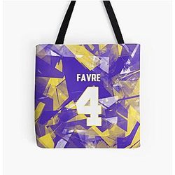 Brett Favre Jersey All Over Print Tote Bag