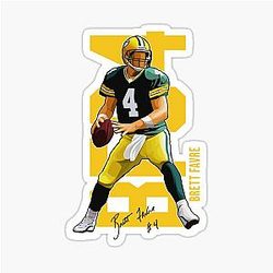 Brett Favre Ready To Pass Sticker