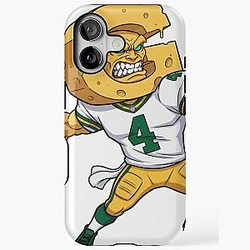 Green Bay Packers Brett Favre Furious NFL Art iPhone Case