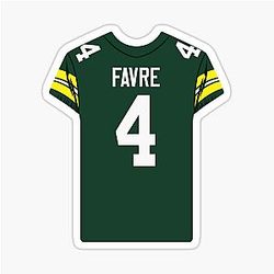 Brett Favre Jersey Sticker