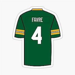 Brett Favre Jersey Sticker