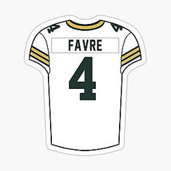 Brett Favre Jersey Sticker