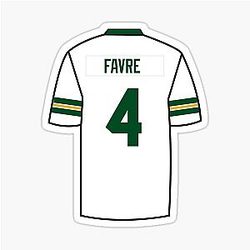 Brett Favre Jersey Sticker