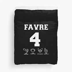 Brett Favre Career Stats Essential T-Shirt Duvet Cover