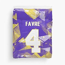Brett Favre Jersey Duvet Cover