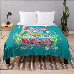 Brett Favre Football Throw Blanket for Men Women Retro Design 90s Fashionable Throw