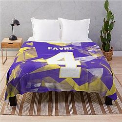 Brett Favre Jersey Throw Blanket