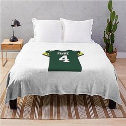 Brett Favre Jersey Throw Blanket