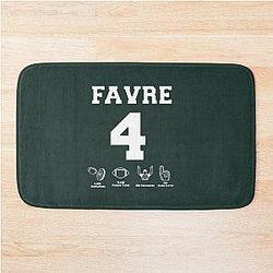 Brett Favre - Career Stats Bath Mat is removed