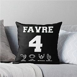 Brett Favre Career Stats Essential Throw Pillow