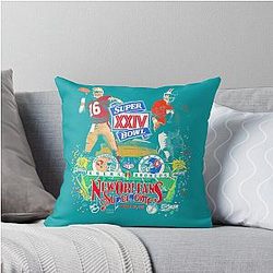 Funny Brett Favre For Men Women Design 1 L Best 90s Retro Funny T Trending Now Throw Pillow