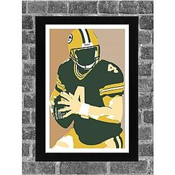 Green Bay Brett Favre Sports Print Art 11x17