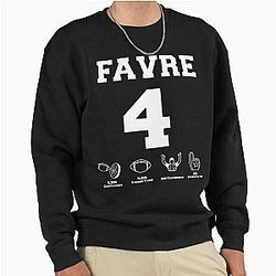 Brett Favre Career Stats Pullover Sweatshirt