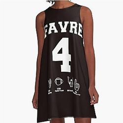 Brett Favre Career Stats A Line Dress