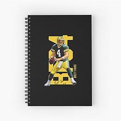 Brett Favre Ready To Pass Spiral Notebook