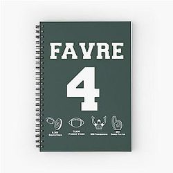 Brett Favre Career Stats Notebook