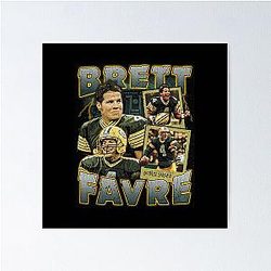 Brett Favre Vintage Poster