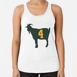 The GOAT Brett Favre Racerback Tank Top