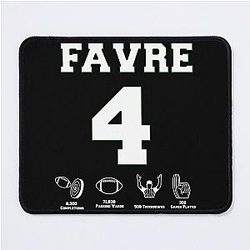Brett Favre Career Stats T-Shirt Mouse Pad