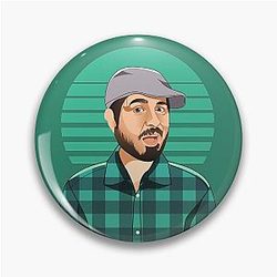 Impractical Jokers - Brian Quinn - Awesome Retro Style Vector Pin Badge