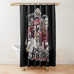 Brock Purdy 90s Shower Curtain