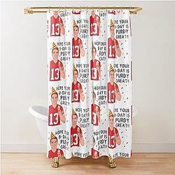 Brock Purdy Happy Birthday Shower Curtain