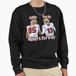 Brock Purdy and George Kittle Celebration San Francisco 49ers Pullover Sweatshirt
