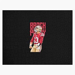 Brock Purdy After Touchdown Bold Jigsaw Puzzle