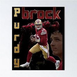 Brock Purdy paper poster