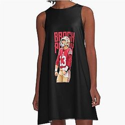 Brock Purdy After Touchdown Bold A-Line Dress