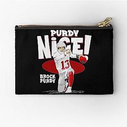 Brock Purdy Nice Zipper Pouch